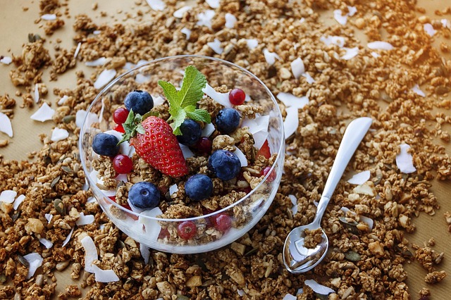 granola and fruit