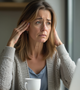 Mature woman with brain fog