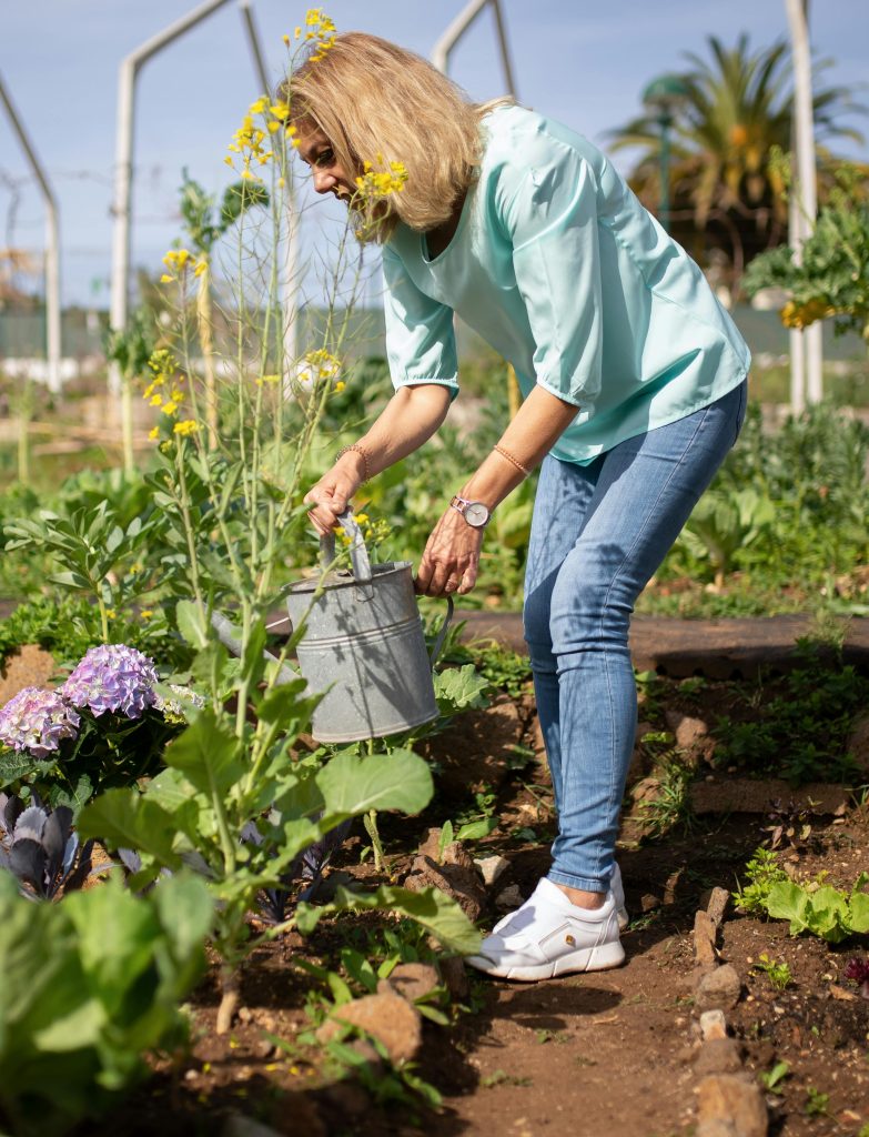 Woman gardening